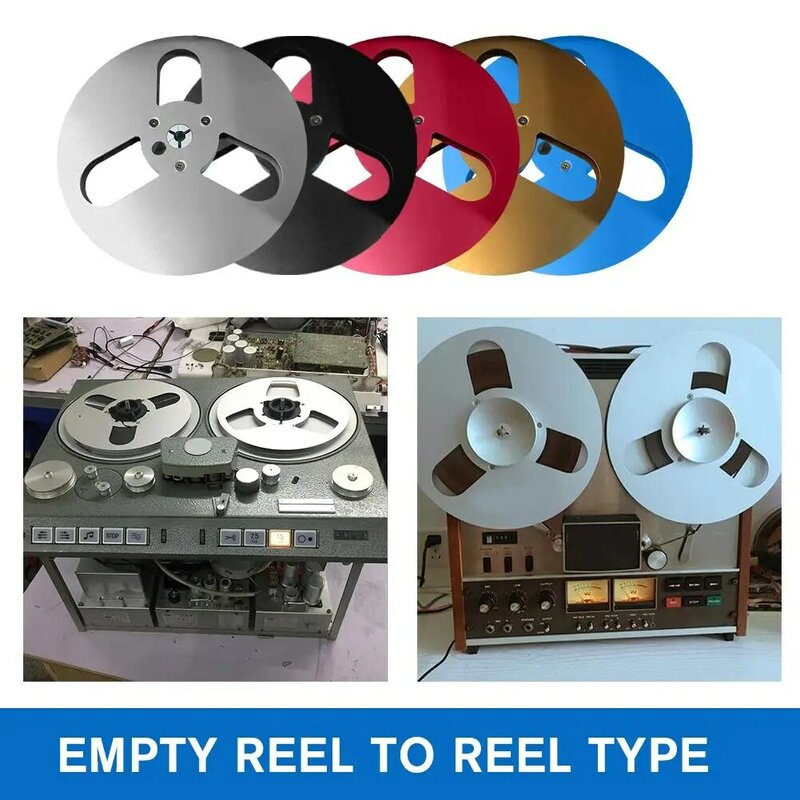 Grabadoras vacías de cinta de Audio de carrete abierto de 7 pulgadas, placa vacía, máquina de apertura de disco de aluminio para Studer ReVox/TEAC/BASF