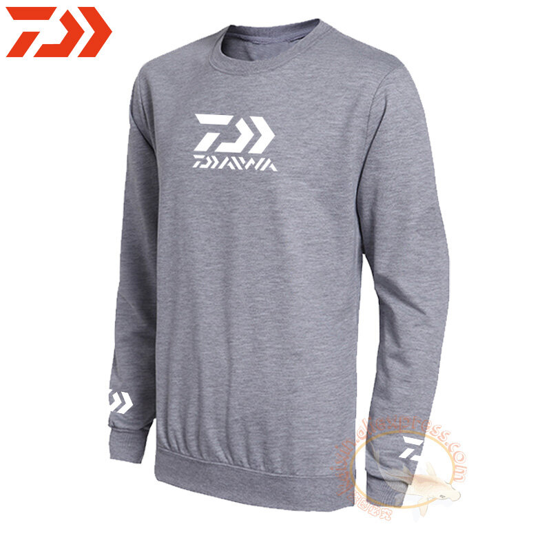 Daiwa-ropa de pesca para otoño e invierno, chaqueta de pesca, deporte al aire libre, jersey de pesca de algodón puro, jersey deportivo, 2021
