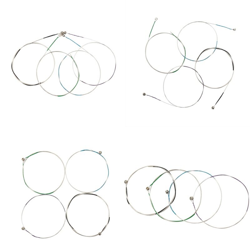 Set completo universale (E-A-D-G) corde per violino corde per violino nucleo in acciaio nichel-argento Set di corde per violini con ferite muslimate