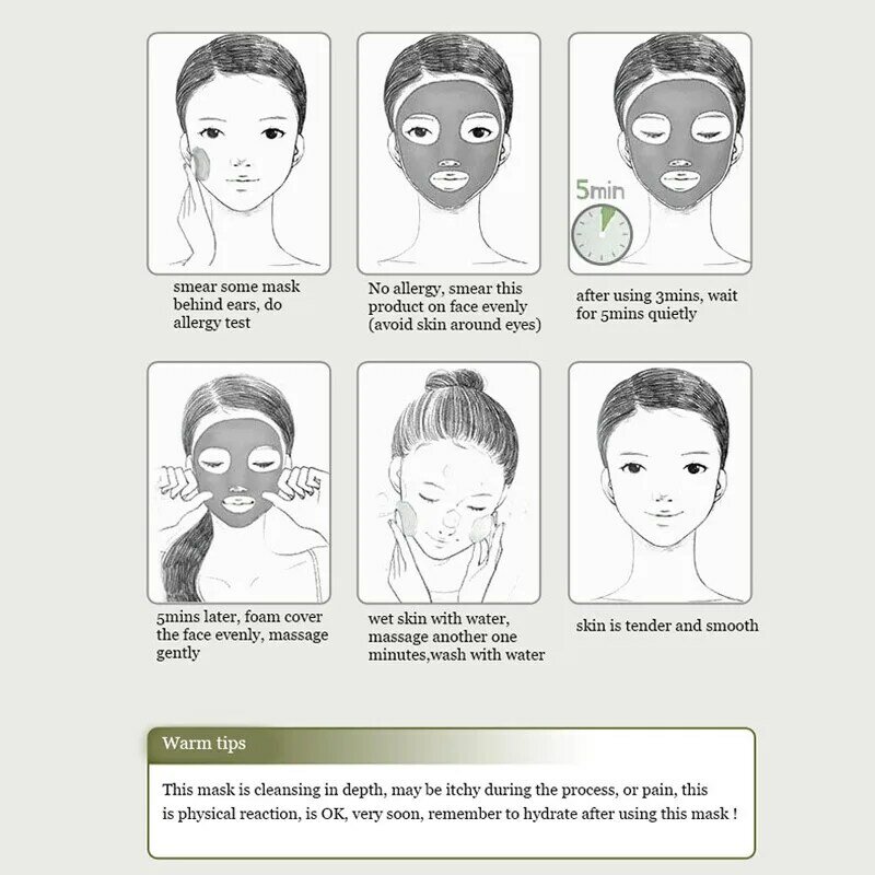 韓国のフェイシャルマスク,にきびやにきびの浄化,保湿,スキンケア製品