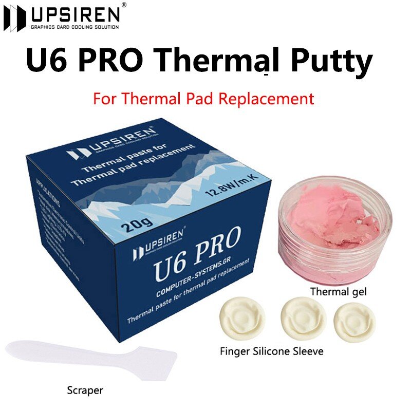 UPSIREN Thermal Putty U6 PRO For VGA GPU IC Processor Rapid Cooling Thermal Pad Replacement Heat Blocking Putty High Performance