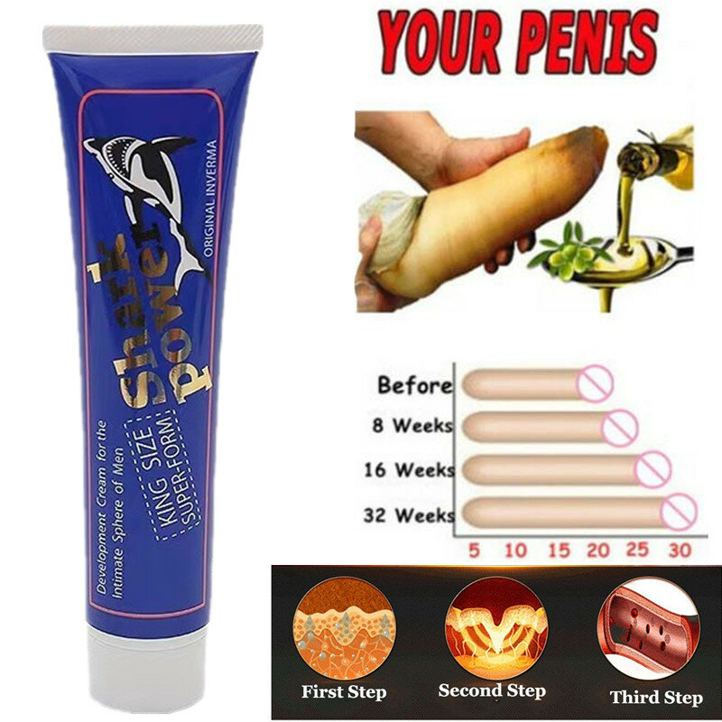 Shark Power Herbal Cream Big Penis Enlargement Cream for Men Enlarge Penis Grow Thicker Stronger  Great