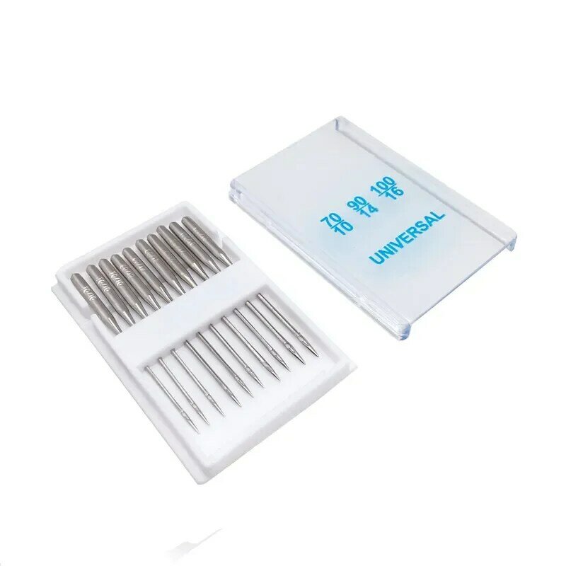 2 boxes/set Silver Sewing Machine Needles 70/10 90/14 100/16 Jeans&General Home Stainless Steel Sewing Needles