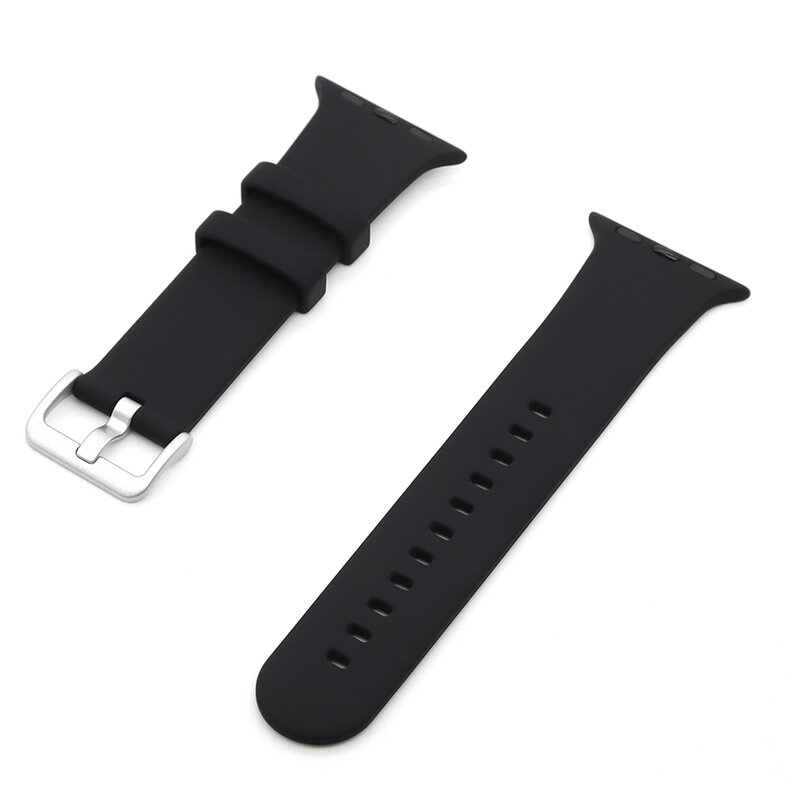 Cinturino sportivo Color caramella per apple Watch Series7 6 5 4 3 2SE cinturino in Silicone per iWatch 38 40 41 42 44 45MM cinturino con fibbia