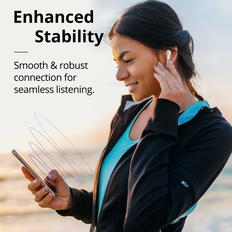 Tronsmart Onyx Ace Pro bezprzewodowe słuchawki, słuchawki TWS z AptX, słuchawki Bluetooth 5.2, ulepszony zestaw słuchawkowy Qualcomm, 2022 nowy