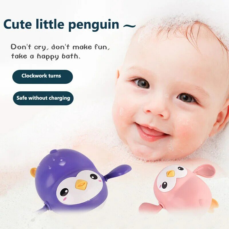 Juguete de baño para bebé, pingüino pequeño, para jugar en el agua