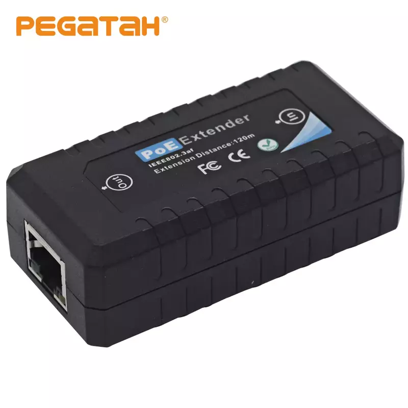 PEGATAH 1 /2/ 4  Port PoE Extender IEEE802.3af poe extender for ip port max extend 120m transmission extender for ip camera