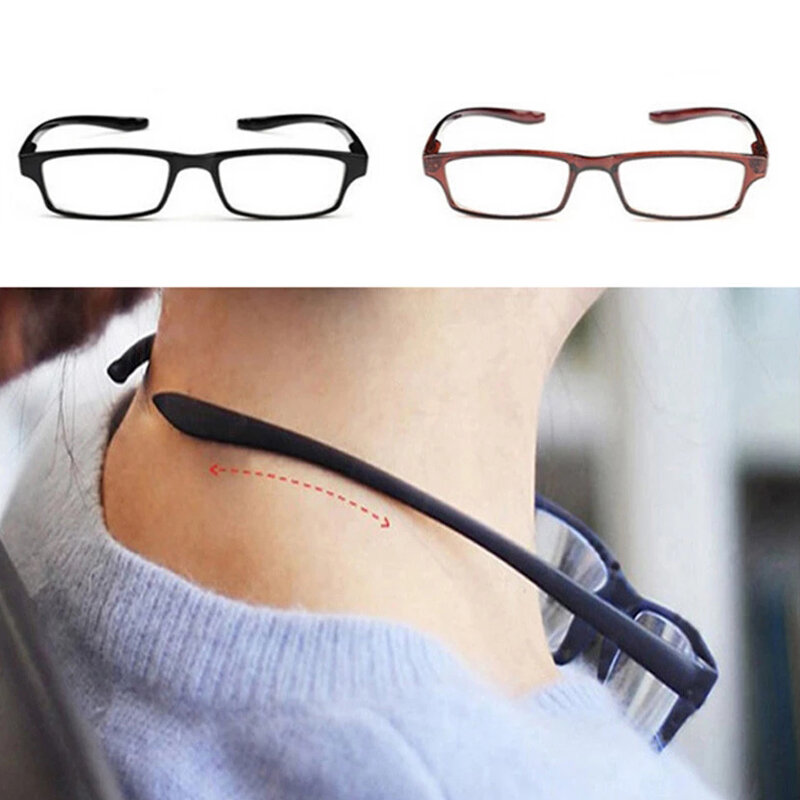 Zuee ultraleve pendurado estiramento óculos de leitura das mulheres dos homens anti-fadiga hd presbiopia óculos diopter + 1.0 1.5 2.0 3.0 4.0