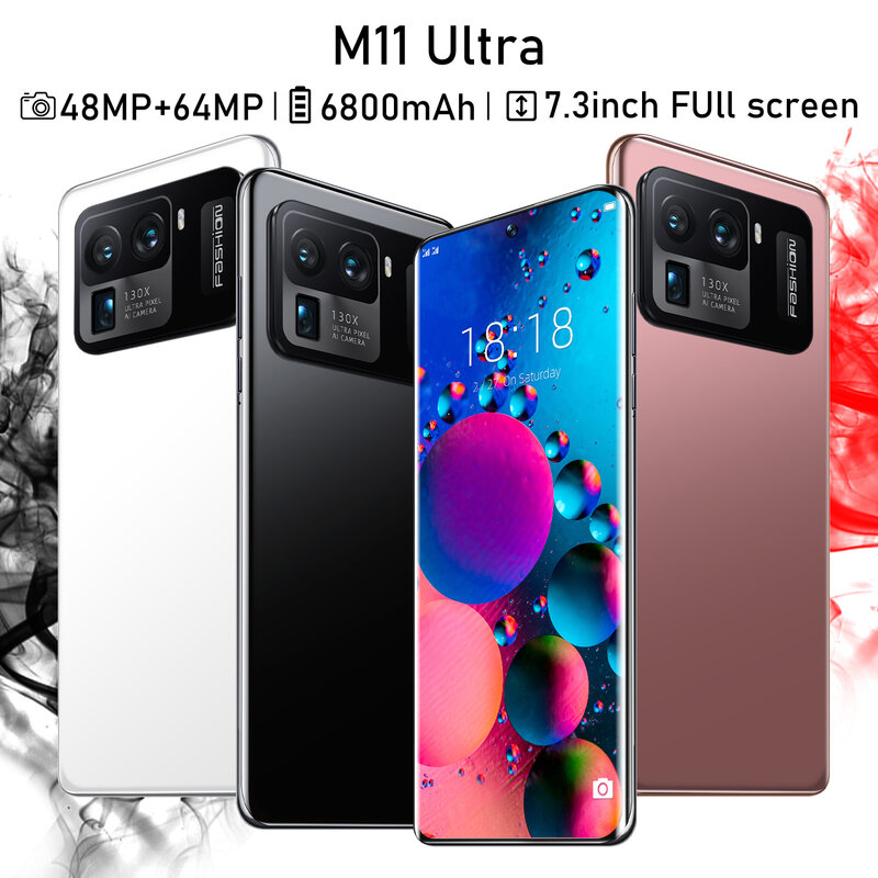 2022 Global Version Xioami M11 Ultra Smartphone 16GB+1TB Android Qualcomm Snapdragon 888 5G Unlocked Mobile Phone Cell Celular