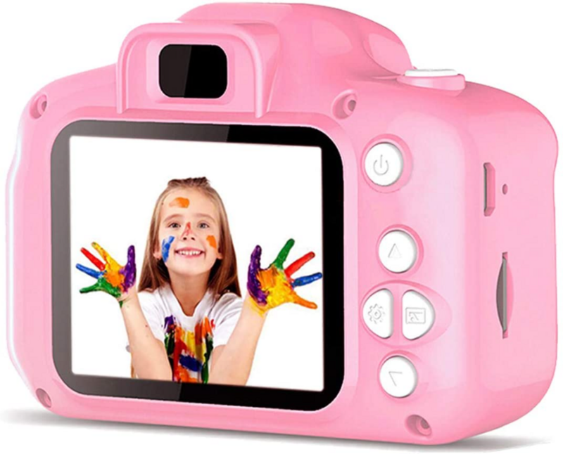 Cámara Digital de juguete para niños de 3 a 8 años, Mini cámara de dibujos animados recargable, a prueba de golpes, 8MP, HD, videocámara para niños