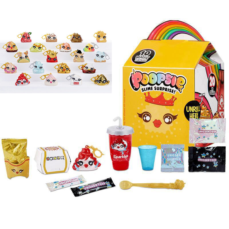Poopsie-figuras de acción de lujo para niñas, juguetes originales de unicornio, Slime, arcoíris, purpurina, Poops, Slime, regalo de cumpleaños