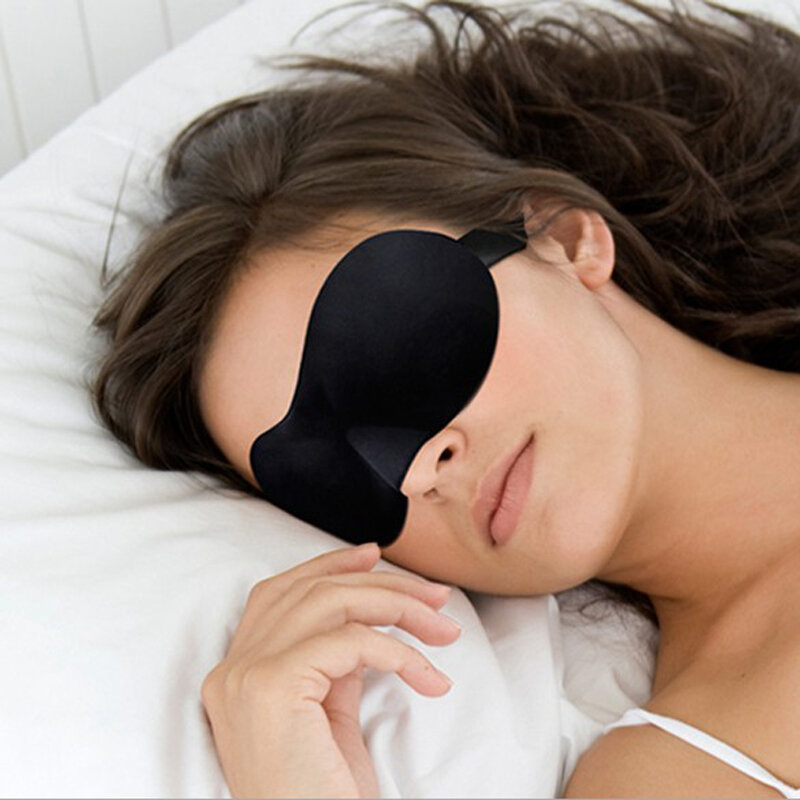 1Pcs 3D Schlaf Maske Natürliche Schlafen Augen Maske Eyeshade Abdeckung Schatten Eye Patch Frauen Männer Weiche Tragbare Augenbinde Reise augenklappe