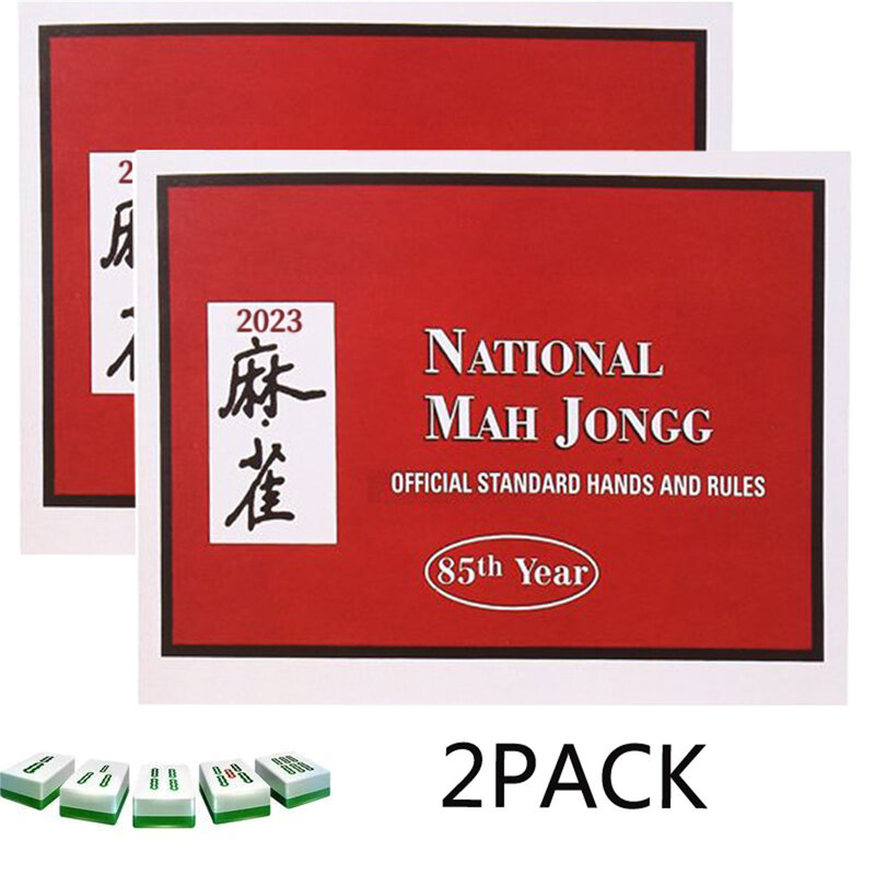 Cartas de juego de mesa de la liga nacional Mah, cartas de reglas estándar de la Liga Mahjongg, cartas populares para fiestas familiares