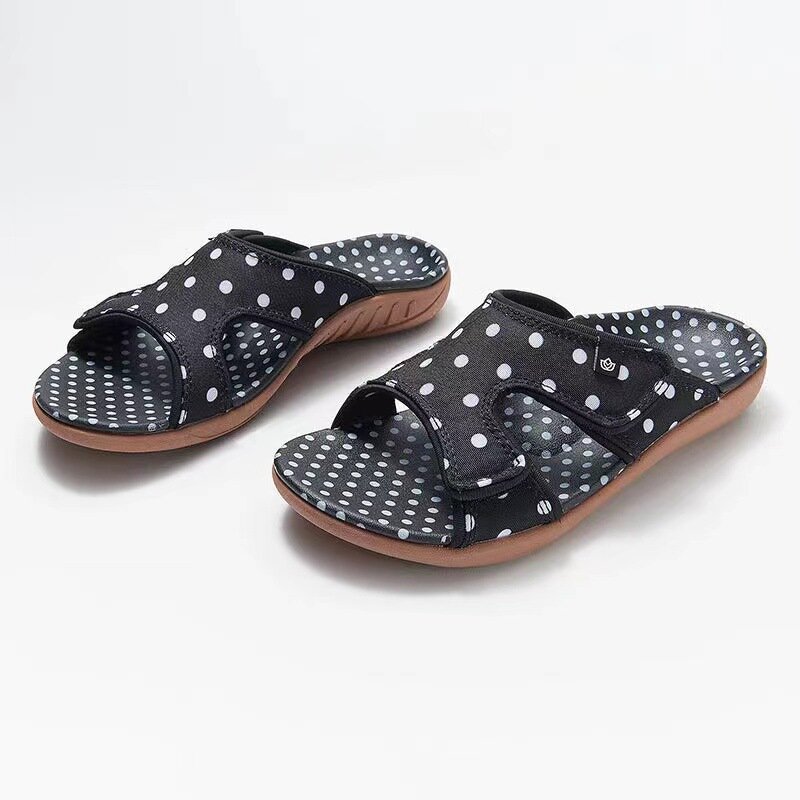 Polka Dot Women Slippers Fashion Summer Women Shoes Red Casual Platform Woman Slides Outdoor Comfortable Plus Size Beach Sandals
