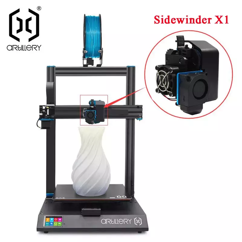 Kit Ekstruder Artileri Printer 3D Baru Tidak Perlu Dipasang Ulang, Cocok untuk Sidewinder X1 dan Genius dan Bumblebe