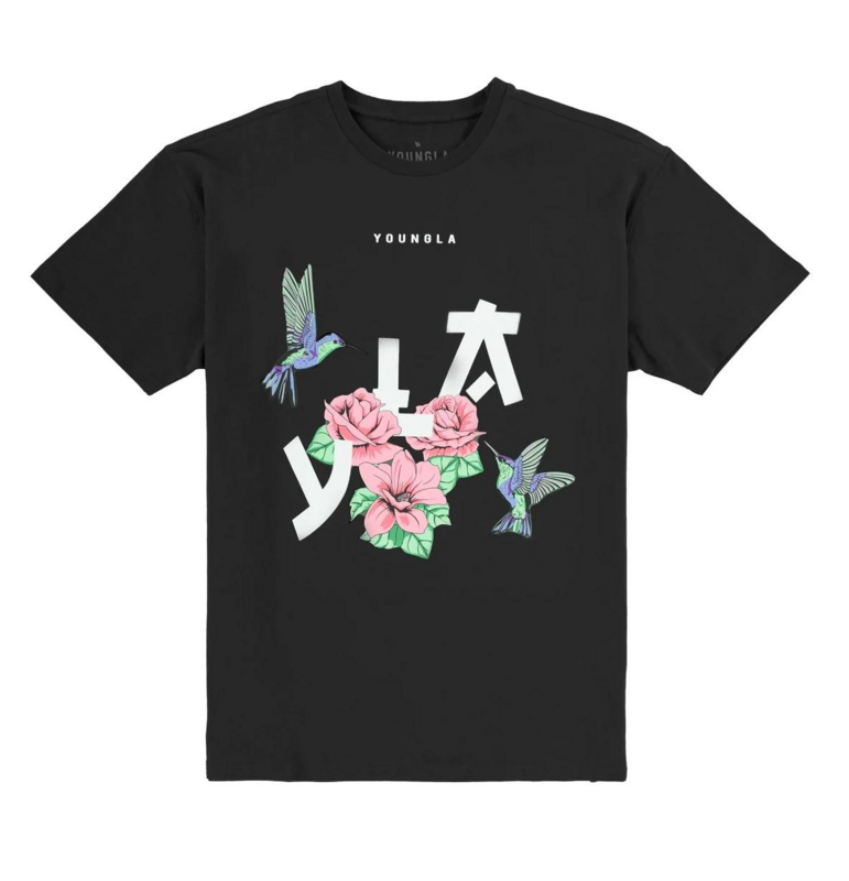 Футболки The YoungLA, модная повседневная футболка, Мужская одежда, высокое качество, цифровая струйная печать, графические рубашки размера США