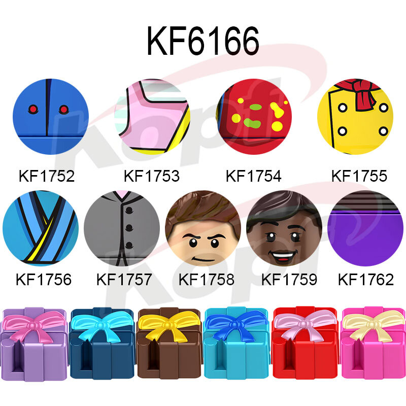 Bloques de construcción KF1734 KF1735 para niños, figuras creativas de juego de terror de amapola, juguetes educativos, regalos