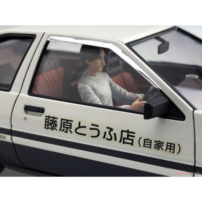 Aoshima 059548 Toyota 1/24 Initial D Fujiwara Takumi AE86 Trueno Projekt D Spezifikation W/Fahrer Figur Modell Auto Spielzeug fahrzeuge