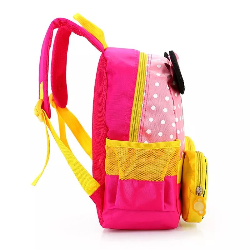 Disney's New Children's Backpack Baby Kindergarten Cute Cartoon Minnie Mouse Schoolbag Children's Mickey Mouse Schoolbag