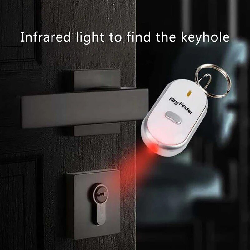 1pc LED Whistle Claps Locator 휴대용 개인 GPS 로케이터 키 파인더 Anti-Lost Whistle Sensors Keychain Tracker