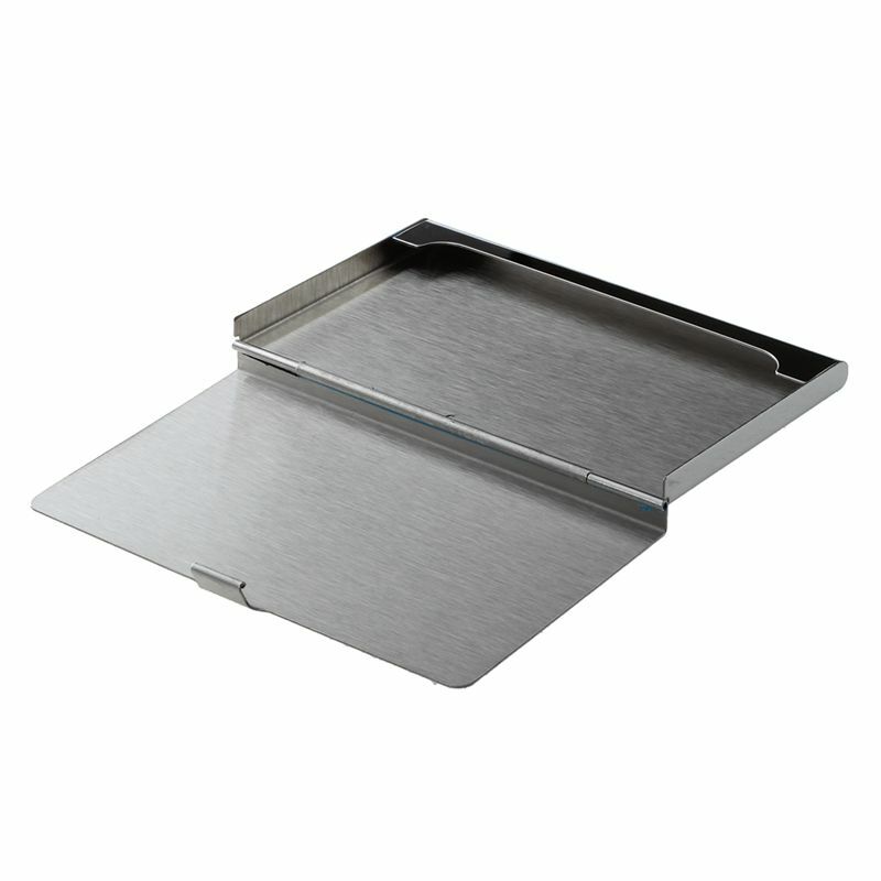 Caja de aluminio de acero inoxidable, caja de transmisión, soporte para tarjeta de crédito comercial, superficie horizontal