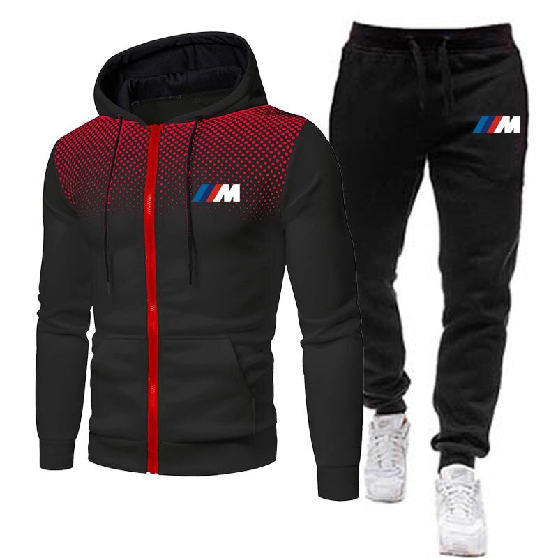 New Spring Autumn Fashion Men Clothes Men's Sets Hoodies+Pants BMW Sport Suits Casual Sweatshirts Tracksuit Brand Sportswear