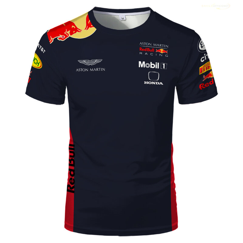 T-Shirt F1 uomo donna stampa 3D Top manica corta oversize 2022 estate New Red Formula One sport estremi fan traspiranti