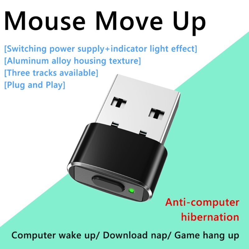 USB-Maus Jiggler winzige nicht nachweisbare USB-Maus Mover Maus Bewegung Simulator Drops hip