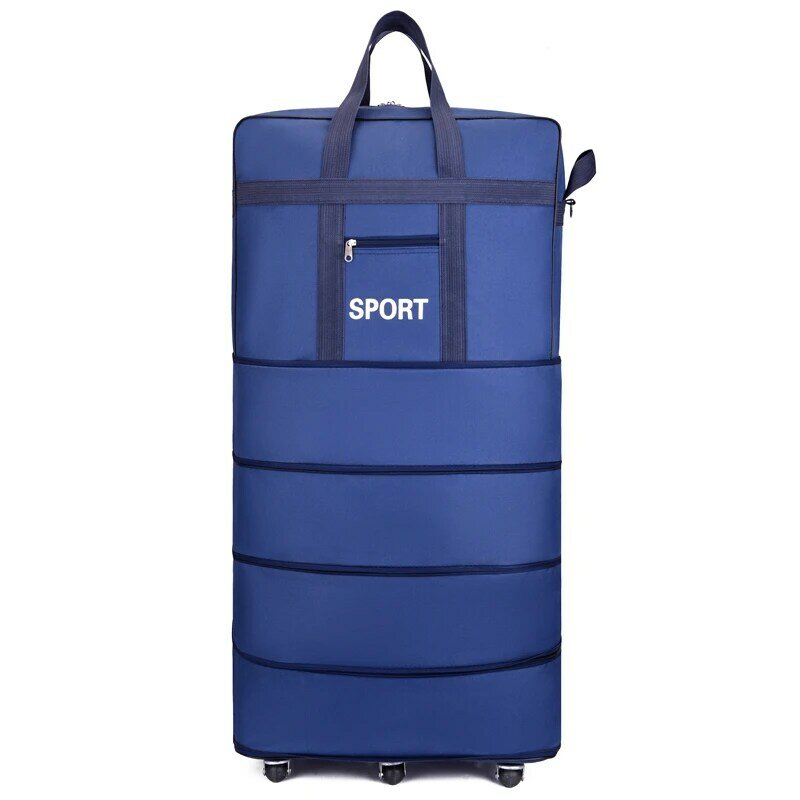 Unisex Universal Wheel Travel Bag Large Capacity Duffle Durable Oxford Simple Multifunction Handbag Luggage Suitcase