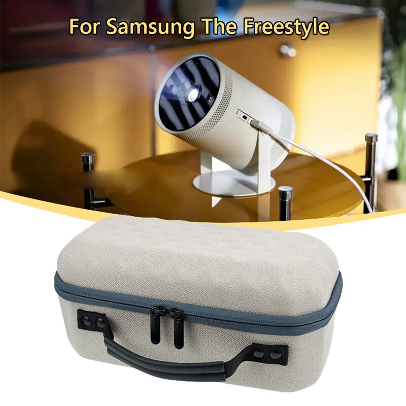 Estuche de transporte portátil para proyector, bolsa de transporte multifuncional con cremallera para Samsung TheFreestyle, a prueba de polvo