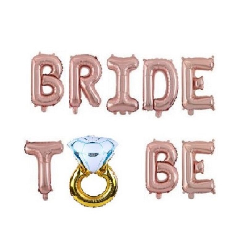 Grand anneau en diamant, ballon en aluminium, décoration de mariage, saint-valentin, Slogan en diamant, Globos en aluminium