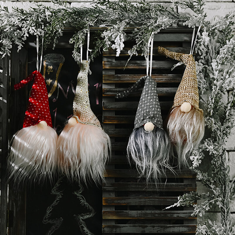 Декор, Рождественский подвесной светильник, подвеска, праздничная атмосфера, Санта-Клаус, светящийся винтажный Чехол, лампочка, подвеска