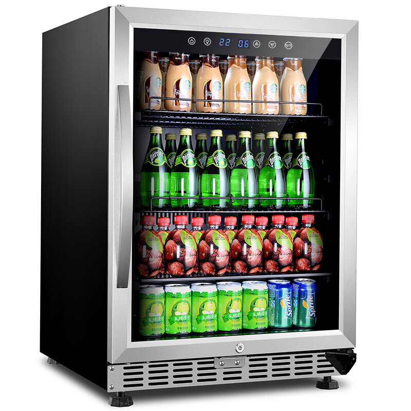 Odino Large Capacity LED Display Mini Wine And Beverage Refrigerator Cooler For Household