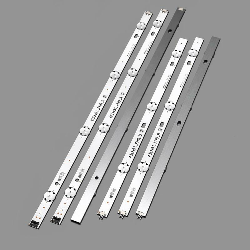 Strip Lampu Latar LED untuk LG 43LH511T 43LH513V 43LH5150 LED Strip Bar Penggaris 43LH51_FHD_A S SSC_43inch_FHD_B_REV02 SSC_43inch_FHD_B_REV02