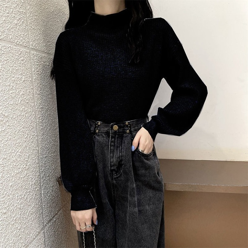 Pullovers Women Simple Basic New Design Korean Fashion Stretchy Elegant Autumn Loose Solid Cozy All-match Casual Ins Trendy Bf