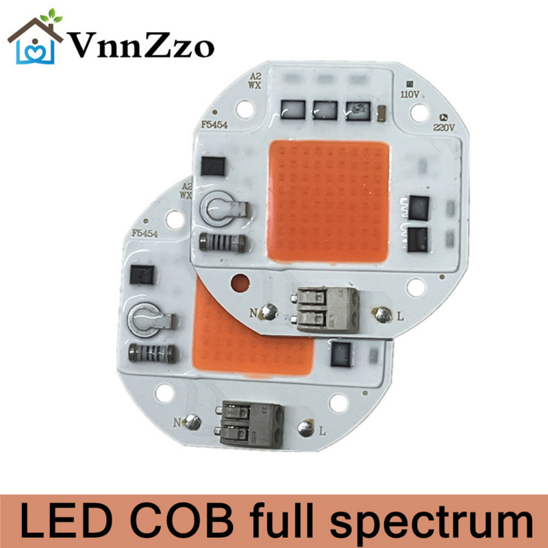COB LED 성장 조명, 용접 자유 220V, 110V, LED 칩, 식물 성장 조명 텐트, 풀 스펙트럼 LED, 파이토램프, 50W, 70W, 100W