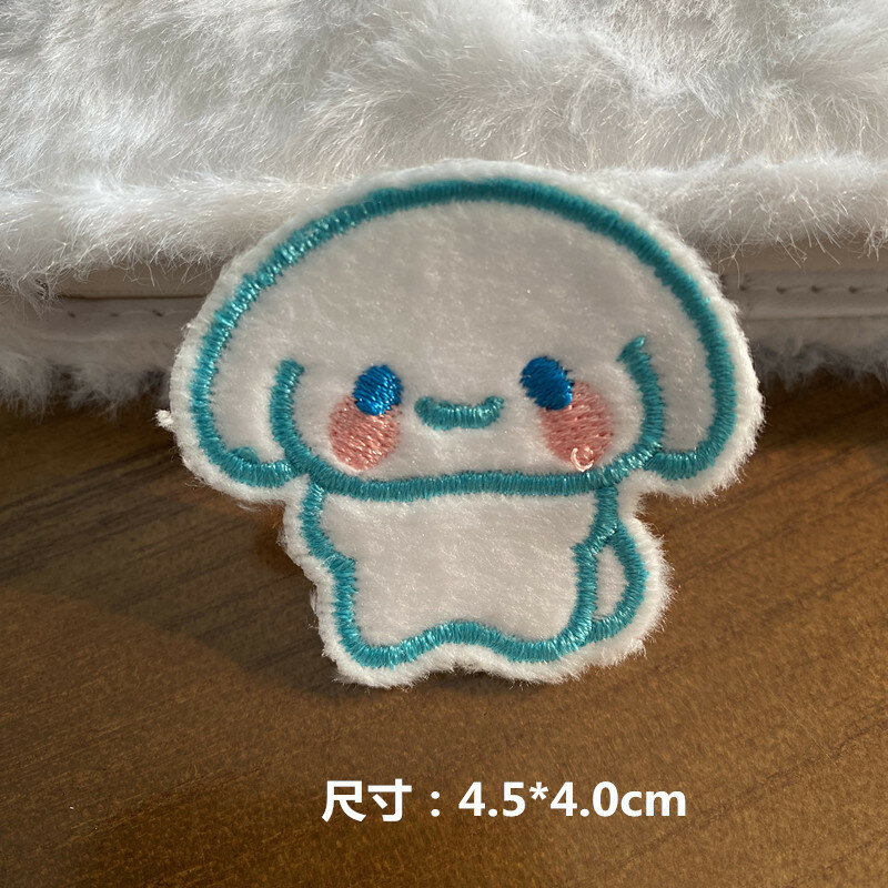Hello Kitty Sanrio Cinnamoroll Kuromi Melody вышивка тканевая наклейка ремонт отверстий декоративная самоклеящаяся кавайная наклейка