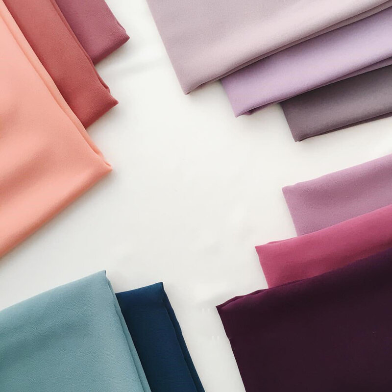 Новинка, шифоновые блестящие шали, чистый цвет на заказ, 175*70 см, блестящие женские шали