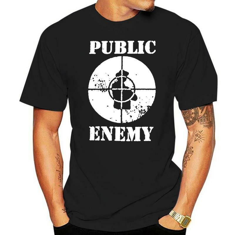 Il nuovo nemico pubblico è una maglietta americana Hip Hop Size-S-3Xl D33 maglietta estiva