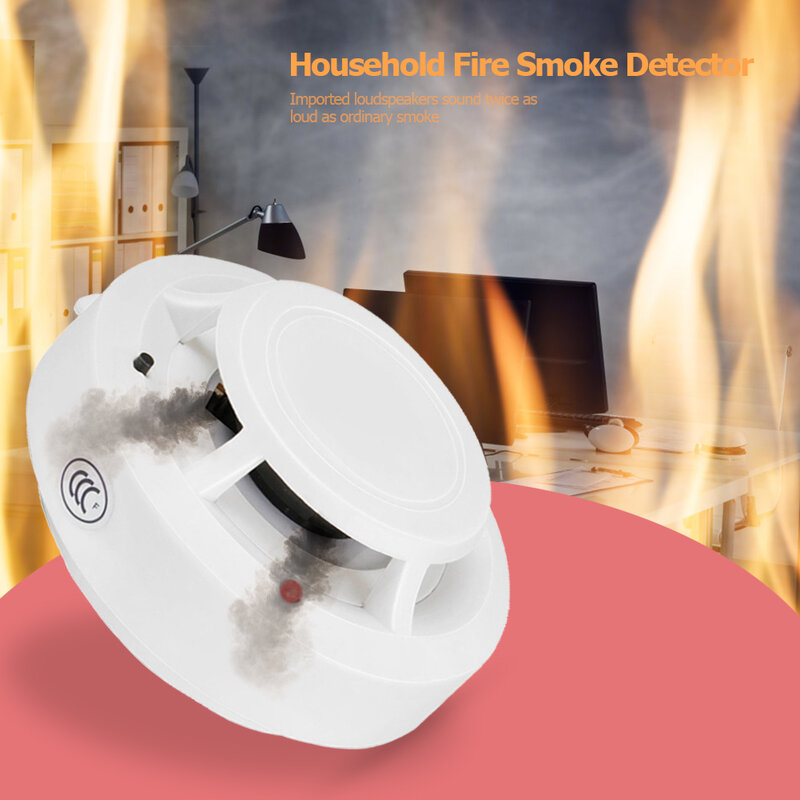 GD-SA1201W Smoke Fire Detector Alarm Home Security SensitiveAlarm Independent Smoke Detector Sensor