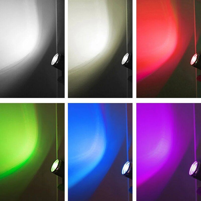 RGB المرحلة بقعة ضوء LED RGB ديسكو ضوء توفير الطاقة حفل زفاف المنزل غرفة المعيشة زينة إضاءة داخلية