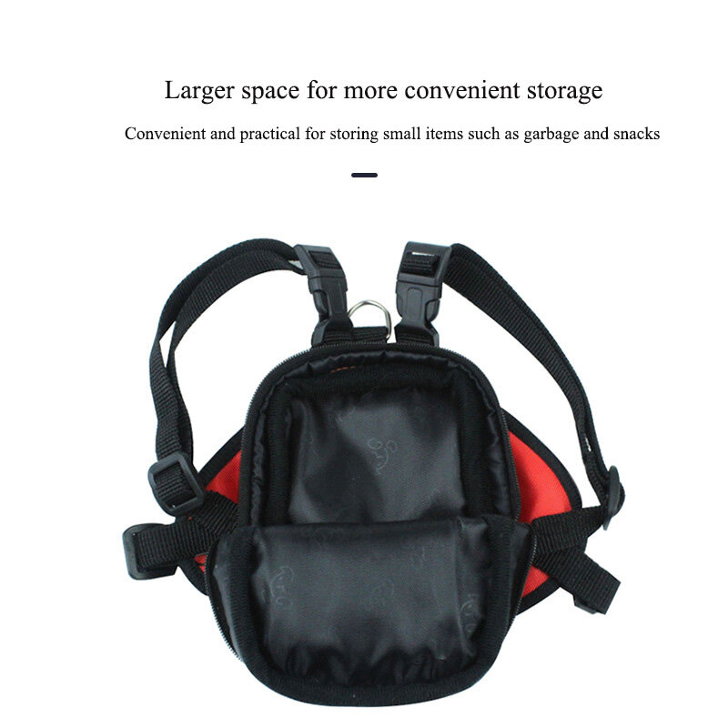 Portable Puppy Harness Back Packs for Small Medium Dogs Leashes Set Pet Slings with Large Storage Space Backpacks Accessories