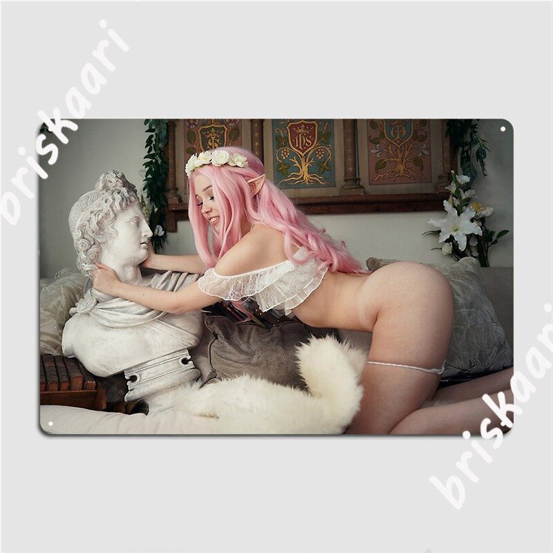 Belle Delphine Onlyfans Exclusive Metal Plaque Poster Plaques Cinema Classic Cinema Kitchen Tin Sign Poster