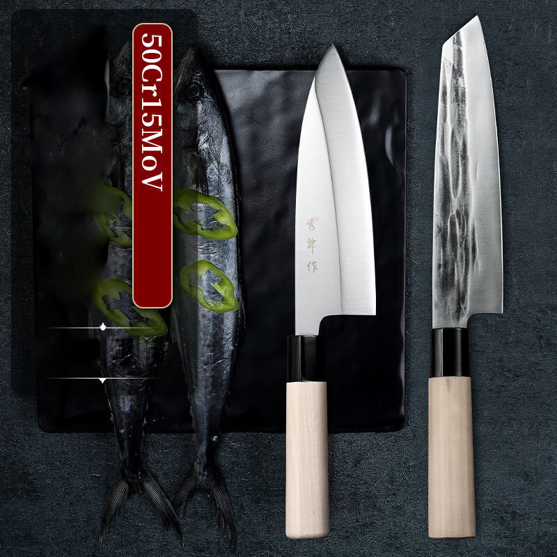 Японский Нож Для лосося, сашими, нож с головой рыбы, шеф-нож, профессиональный нож для приготовления пищи, нож для суши, нож для рыбы, особый н...