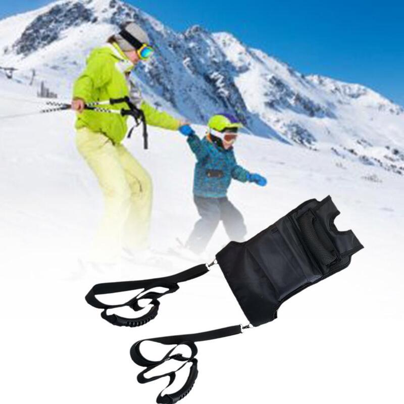 Cinturón de entrenamiento de seguridad para esquí para niños, cuerda de tracción de seguridad anticaída para patinaje, cinturón de tracción para principiantes de esquí auxiliar U4w5