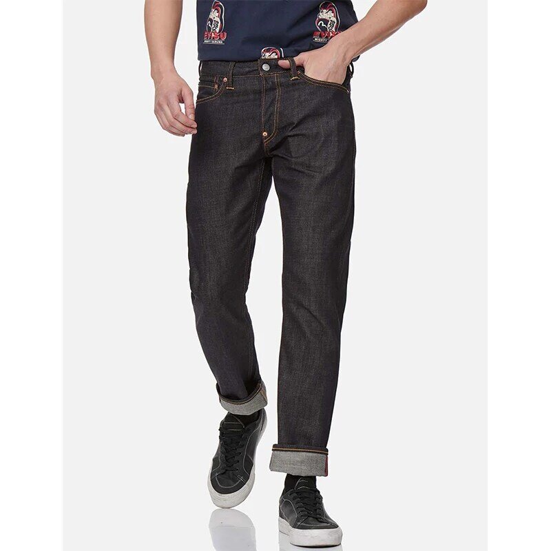 Dharma-Pantalones vaqueros de pierna recta para hombre, Jeans de estilo japonés Retro Y2k a la moda, con estampado exclusivo de Dharma, para uso diario, 2022