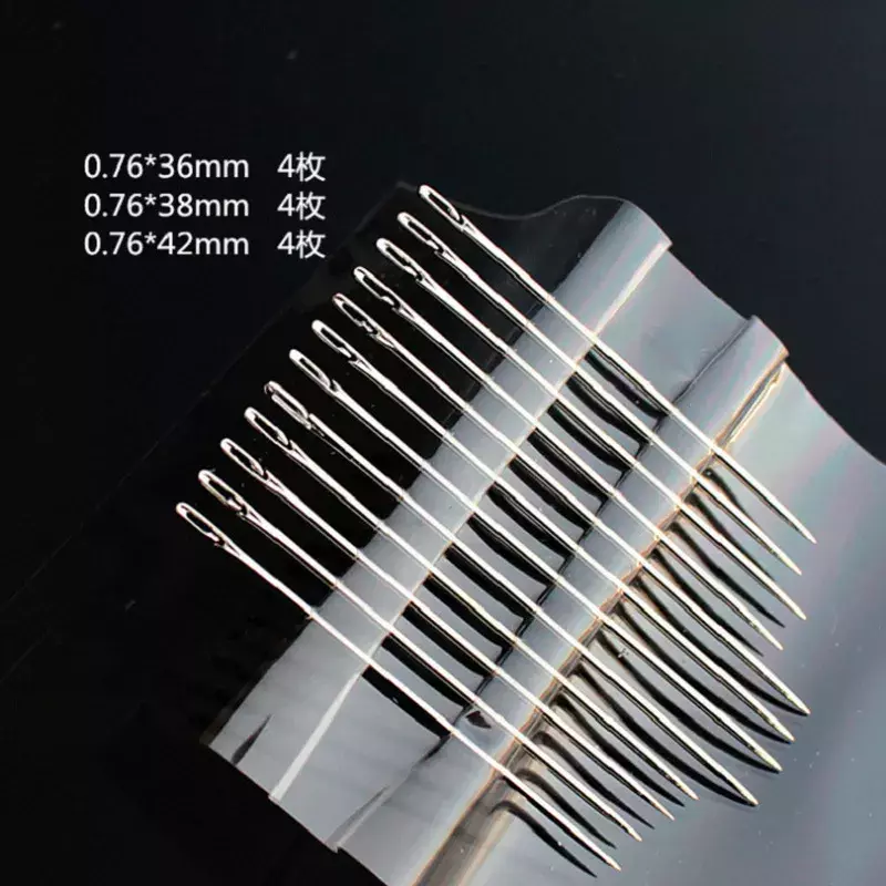 NEW Blind Needle Elderly Needle-side Hole Hand Household Sewing Stainless Steel Sewing Needless Threading Diy Jewelry