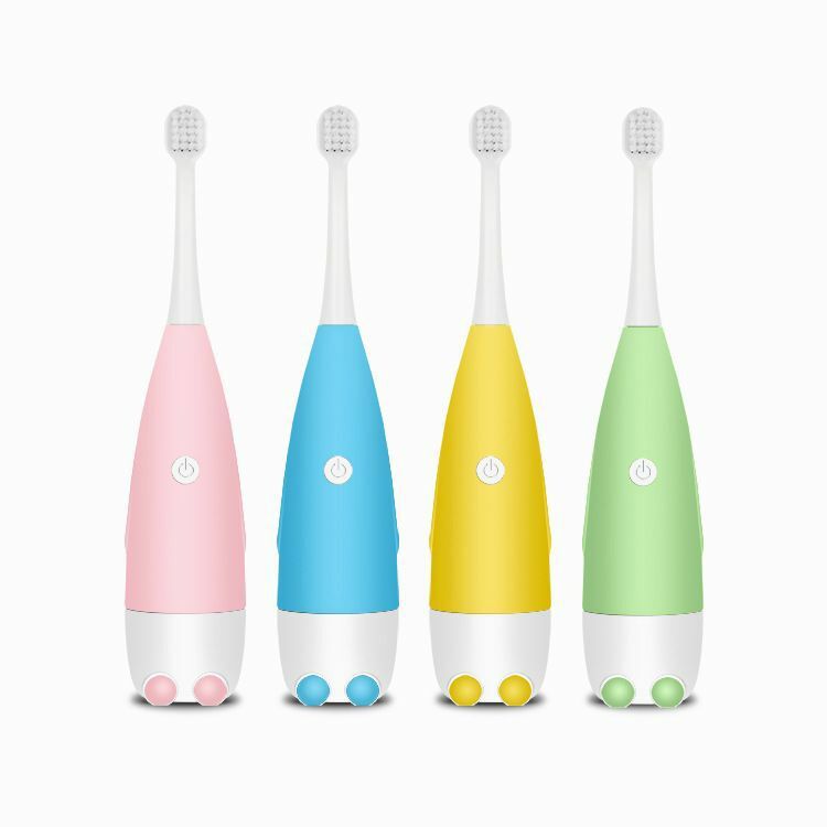 Cepillo de dientes eléctrico ultrasónico para niños de 3-9-12 años, cepillo de dientes impermeable de pelo suave para bebés y estudiantes