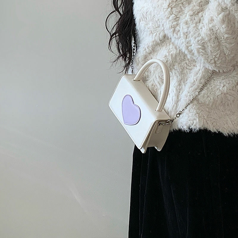 Sac à main Harajuku Kawaii pour femmes, joli sac à bandoulière Lolita avec chaîne de perles, 2022