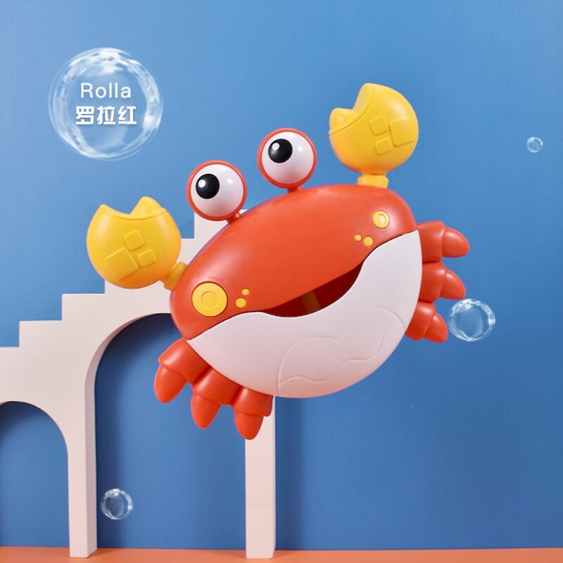 버블 게 아기 목욕 장난감 재미있는 유아 목욕 버블 메이커 수영장 욕조 비누 기계 어린이 욕실 장난감